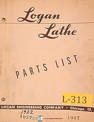 Logan 1922 & 1927, Lathe, Parts List Manual, used for sale  Delivered anywhere in USA 