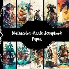 Watercolor pirate scrapbook for sale  Delivered anywhere in UK