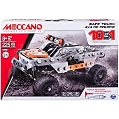 Erector by Meccano, 10 in 1 Model Race Truck Building Set, 225 Pieces, For Ages 8 and up, STEM Construction Education Toy for sale  Delivered anywhere in Canada