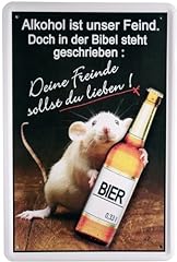 Blechschild spruch bier gebraucht kaufen  Wird an jeden Ort in Deutschland