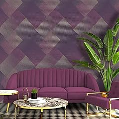 Geometric stripes purple for sale  Delivered anywhere in Ireland