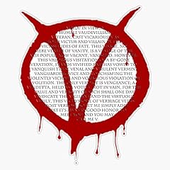 Vendetta sticker vinyl for sale  Delivered anywhere in USA 