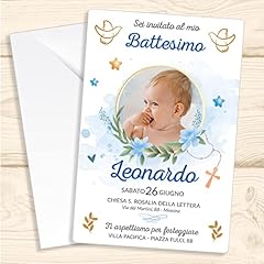 Bigliettini inviti battesimo usato  Spedito ovunque in Italia 