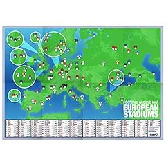 Football ground map for sale  Delivered anywhere in UK