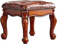 Upholstered leather footstool for sale  Delivered anywhere in USA 