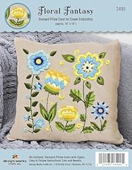 Floral fantasy crewel for sale  Delivered anywhere in USA 