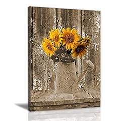 Rustic sunflower canvas for sale  Delivered anywhere in USA 
