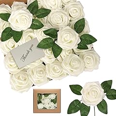 25pcs roses artificial for sale  Delivered anywhere in UK