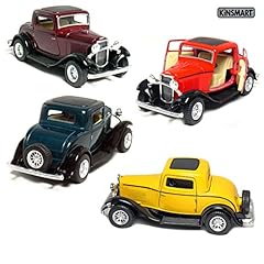 Kinsmart Set of 4: 5" 1932 Ford 3-Window Coupe 1:34 for sale  Delivered anywhere in USA 