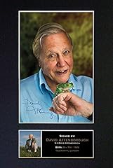 David attenborough signed for sale  Delivered anywhere in UK