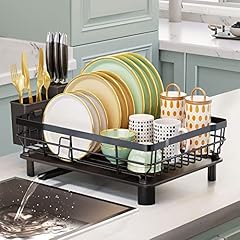 KesaPlan Dish Drying Rack with Drainboard, 2-Tier Saving Dish