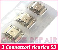 3 CONNETTORI RICARICA Charge Micro USB 11 PIN da Saldare 4 PIEDINI Verticali di Fissaggio Porta DATI - CARICA per SAMSUNG GALAXY S3 I9300 I9301I Neo I9305 LTE usato  Spedito ovunque in Italia 