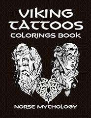 Viking tattoos coloring for sale  Delivered anywhere in USA 