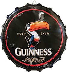 Guinness targhetta metallo usato  Spedito ovunque in Italia 