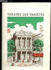 Programme theatre varietes d'occasion  Livré partout en France