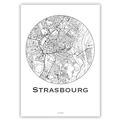 Affiche strasbourg minimalist d'occasion  Livré partout en France