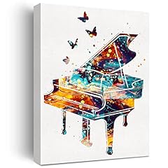 Watercolor piano canvas for sale  Delivered anywhere in USA 