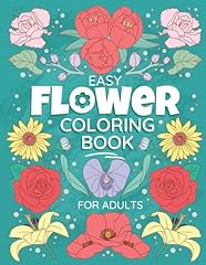 Easy flower coloring for sale  Delivered anywhere in UK