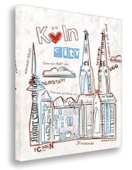 Köln collage leinwand gebraucht kaufen  Wird an jeden Ort in Deutschland