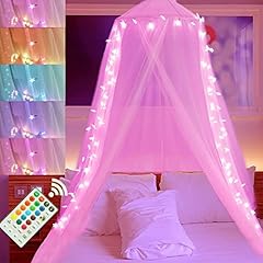 Pink bed canopy for sale  Delivered anywhere in UK