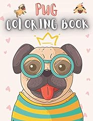Pug coloring book for sale  Delivered anywhere in UK