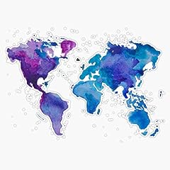 Watercolor map vinyl for sale  Delivered anywhere in USA 
