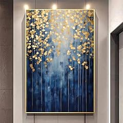 Blue gold abstract for sale  Delivered anywhere in USA 