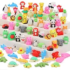 70pcs animal erasers for sale  Delivered anywhere in USA 