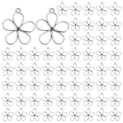 Pcs flower charms for sale  Delivered anywhere in UK