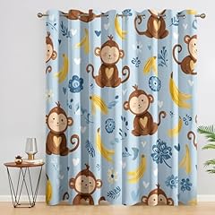 Monkey curtains bedroom for sale  Delivered anywhere in UK