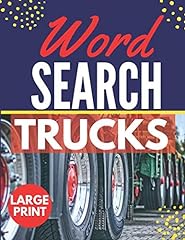 Trucks word search for sale  Delivered anywhere in UK