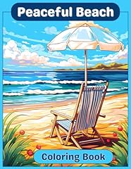 Peaceful beach coloring for sale  Delivered anywhere in USA 