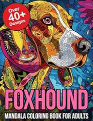 Foxhound mandala coloring for sale  Delivered anywhere in UK