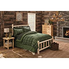 Used, CASTLECREEK Wood Bed Frame with Headboard, Cabin Decor, for sale  Delivered anywhere in USA 