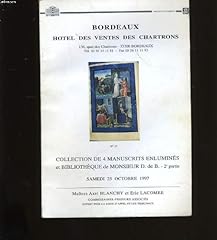 Encheres. manuscrits bibliothe d'occasion  Livré partout en France