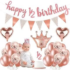 24pcs half birthday for sale  Delivered anywhere in UK