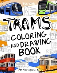 Trams coloring drawing for sale  Delivered anywhere in UK