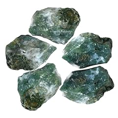Moss agate raw for sale  Delivered anywhere in USA 