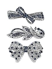Rhinestone hair clips for sale  Delivered anywhere in UK