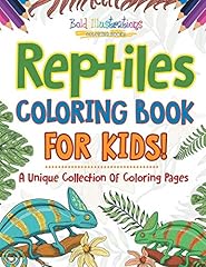 Reptiles coloring book for sale  Delivered anywhere in USA 