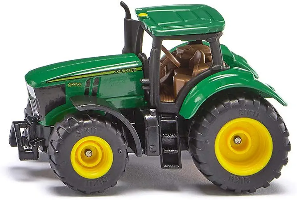 siku 1064, John Deere 6250R Tractor, metaal/kunststof, groen, incl. trekhaak, wielen met rubberen banden tweedehands  