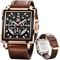 Olevs brown leather for sale  Delivered anywhere in USA 