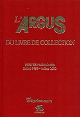 Argus livre collection d'occasion  Livré partout en Belgiqu