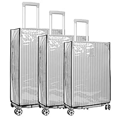 3pcs clear suitcase for sale  Delivered anywhere in UK