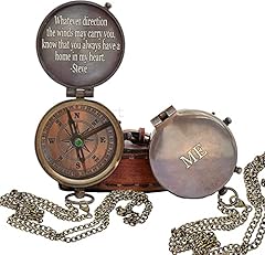 Woanin compass engraved for sale  Delivered anywhere in UK