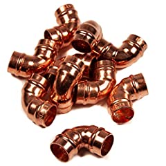 15mm Solder Ring Elbow Yorkshire 90 Degrees Copper for sale  Delivered anywhere in UK