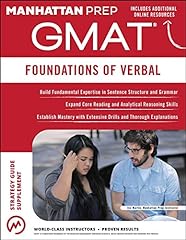 Gmat foundations verbal for sale  Delivered anywhere in USA 