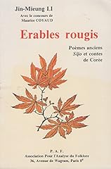 érables rougis poèmes d'occasion  Livré partout en France