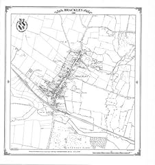 Brackley 1880 map for sale  Delivered anywhere in UK