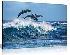 Dolphins jumping blue for sale  Delivered anywhere in USA 
